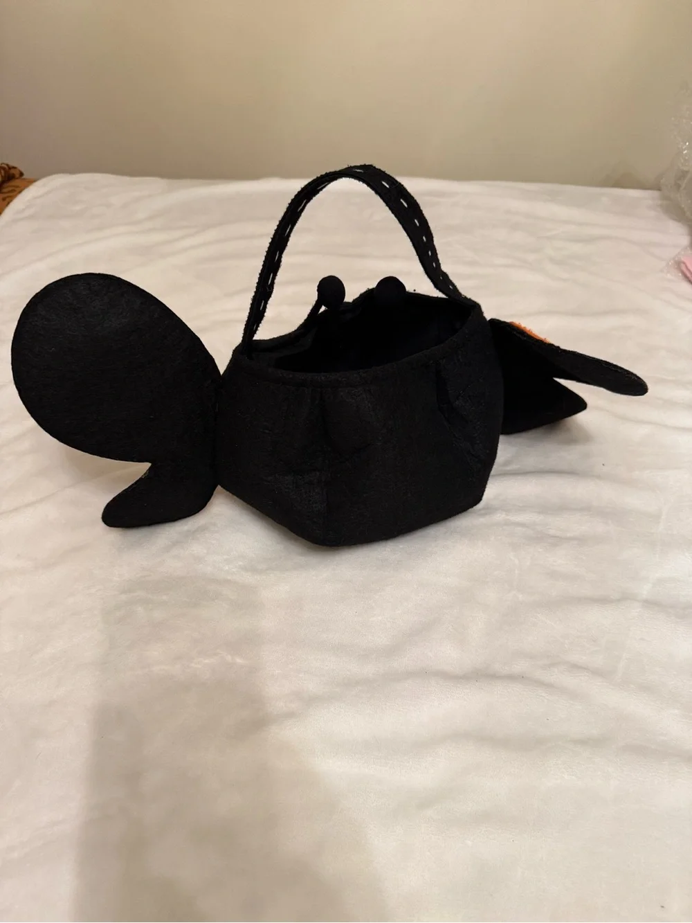 Pottery Barn Kids Black & Orange Butterfly Treat Bag